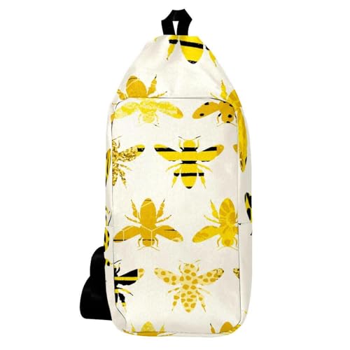 Sac de poitrine sans couture pour soulager le dos avec style motif abeilles