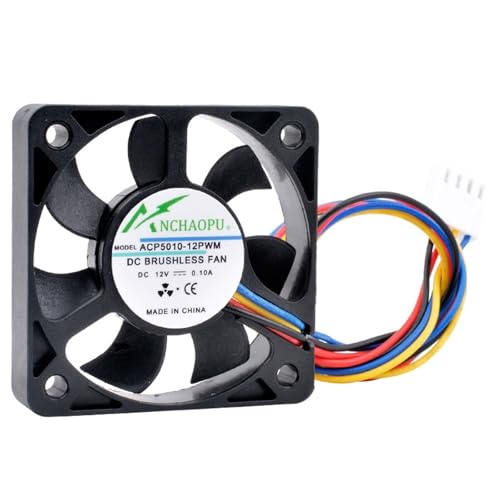 Ventilateur 5cm ACP5010-12PWM pour boîtier et processeur PC DC12V 4 broches