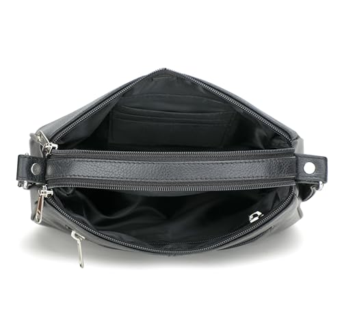 Image of K London Women's Cross Body Sling Bag Genuine Leather Sling Bag for Women - Girls Travel Crossbody Bags with Adjustable Strap - Ladies Shoulder Purse Stylish Handbag