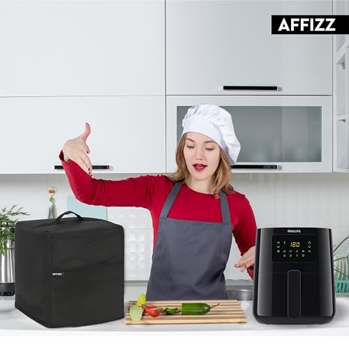 Image of Dustproof Air Fryer Cover for Philips 4.1L HD9252 /90 - Polyester Kitchen Oven and Home Appliances with Handle & Pocket | for Women, Men & Everyday Use