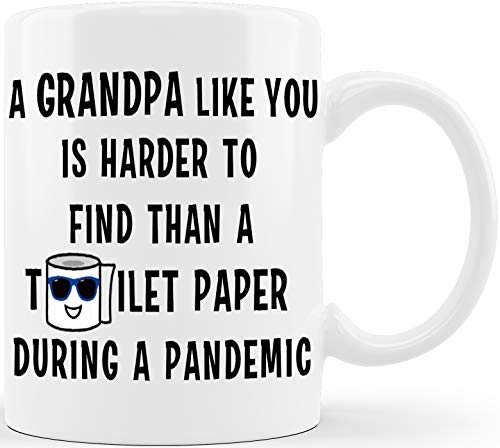 CLASSIC MUGS Grandpa Like You Hard To Find Fathers Day Gift for Grandpa Grandfather Dad From Granddaughter Grandson Grandkids Funny Gag Gift Ideas for Christmas Birthday Novelty Coffee Mug Tea Cup