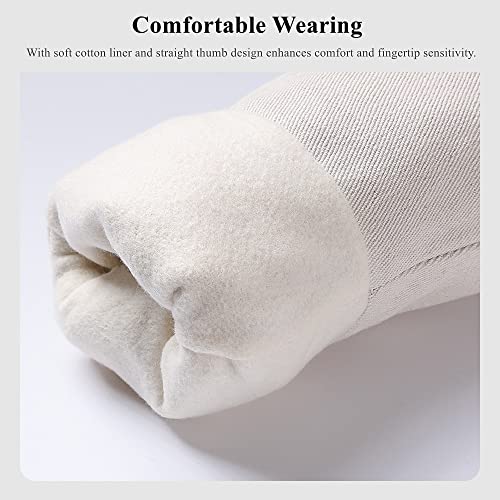 Dsmart Tig Mig Stick Welding Gloves Kevlar Stitching Fire Proof Leather Gloves For Fireplace Pets Handling 14" Medium #TOP3