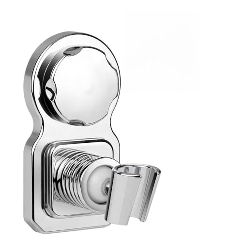 Wingogo Vacuum Suction Cup Shower Head Holder- Adjustable Shower Head Shower Head Bracket Shower Stand Mount Wall Holder Shower Clip Reusable With Adhesive Sucking Disc for Bathroom Accessories