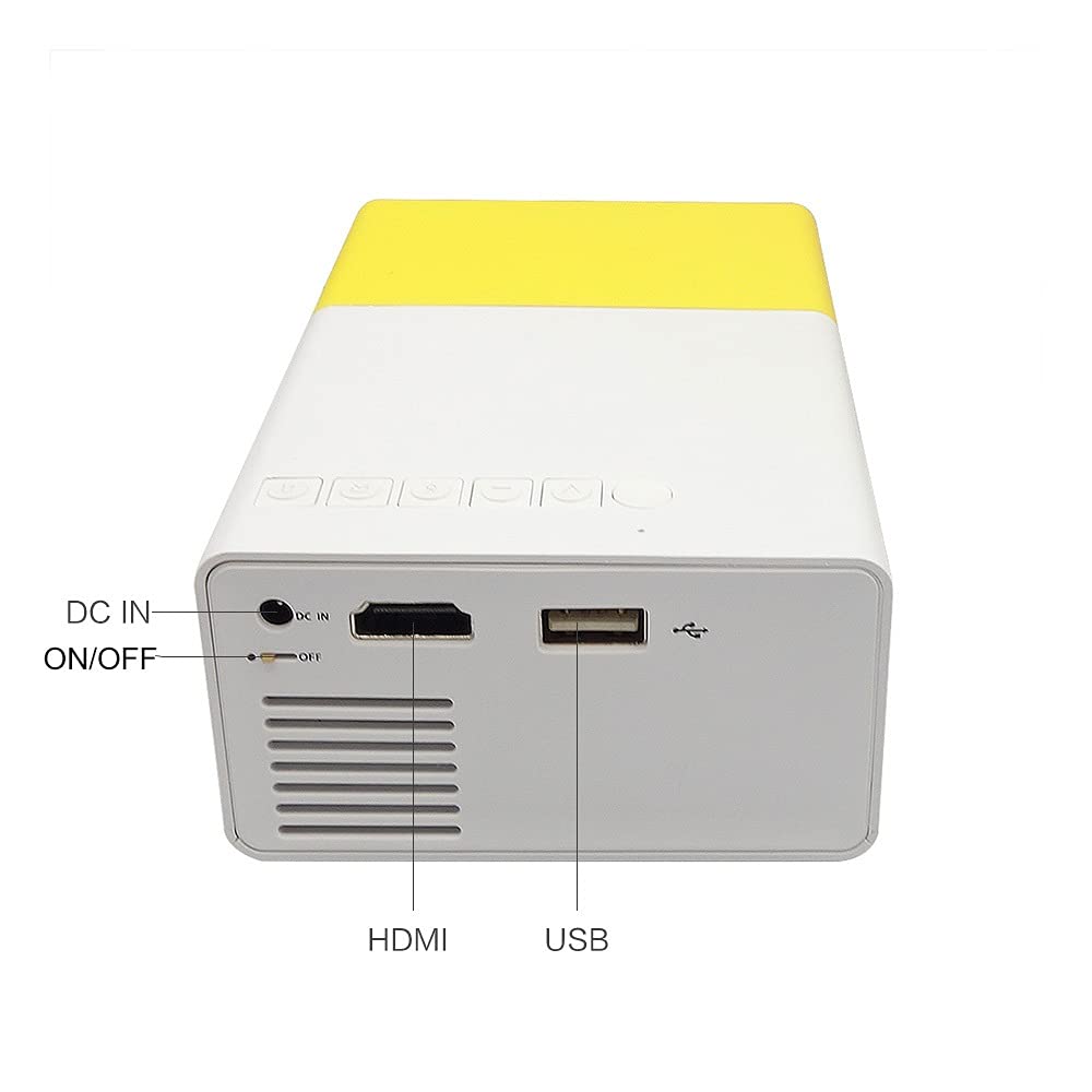 Mini proyector LED portátil para cine en casa, juegos, reproductor de video, compatible con SD USB, altavoz integrado