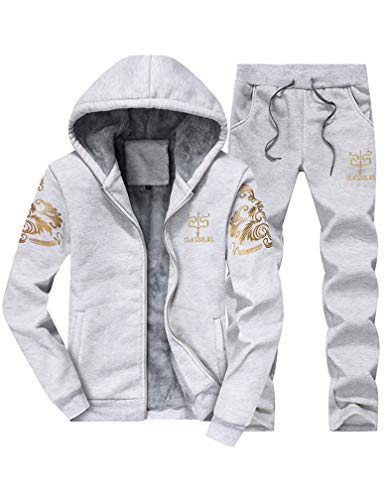 Lavnis Men's 2 Pieces Tracksuits Running Jogging Sports Suits Athletic Long Sleeve Sweatsuit