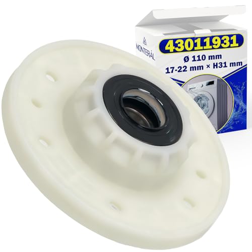 Conjunto de Rodamientos para Tambor Lavadora Carga Superior Ø 110 mm x 17-22 mm x H31 mm con Código Original 43011931 para Candy - Garantía de 10 Años - MONTERAL