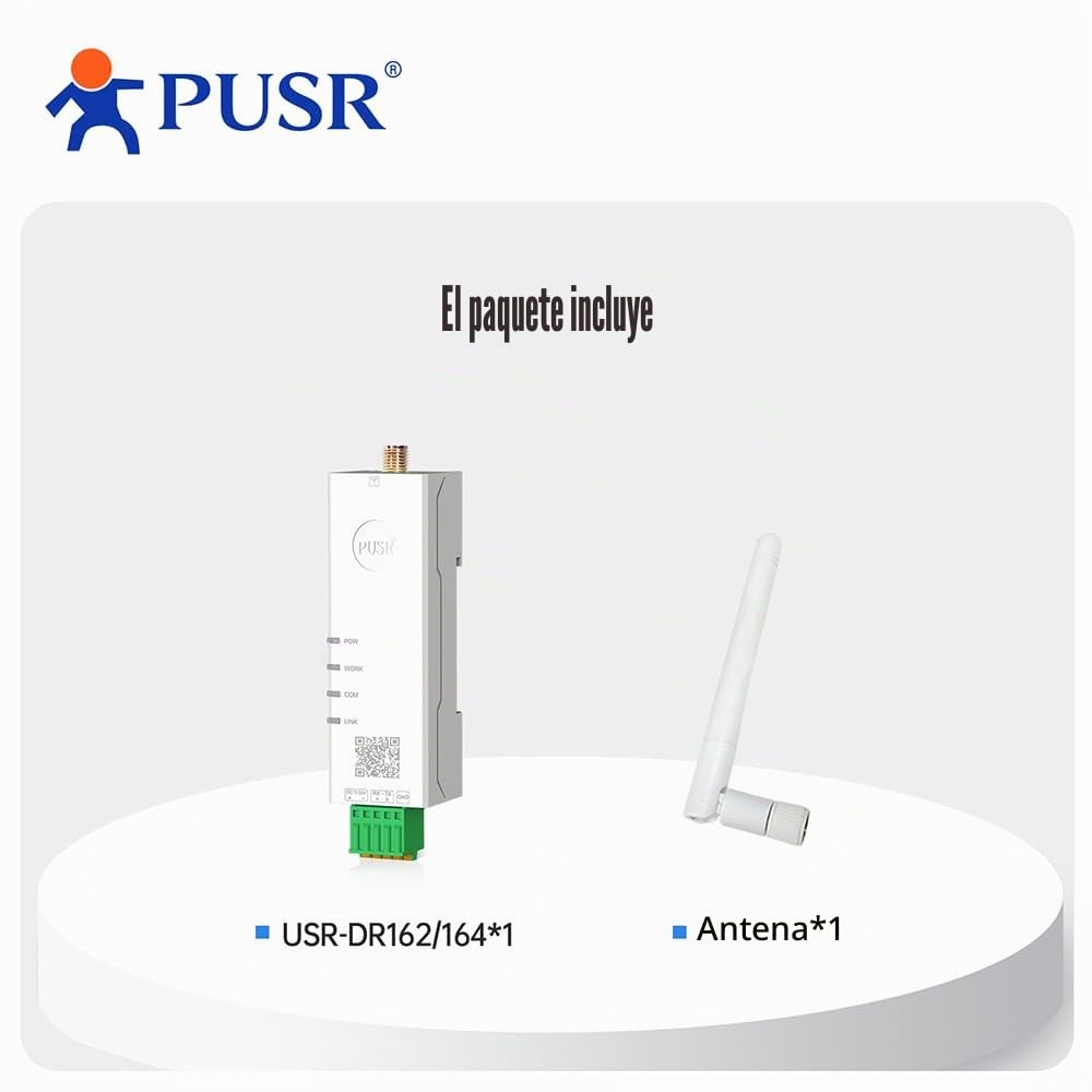 Convertidor WiFi de Serie a Doble Banda RS485 a WiFi, Modbus Gateway con MQTT IEEE802.11 a/b/g/n USR-DR164