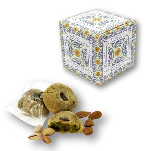 RAREZZE - Sizilianische Mandelkekse mit PISTAZIEN frisch gebacken - Handgemachte Pasta di Mandorla aus Sizilien - Feines Mandelgebäck aus täglicher Produktion - Geschenkbox 1kg RAREZZE - Sizilianische Mandelkekse mit PISTAZIEN frisch gebacken - Handgemachte Pasta di Mandorla aus Sizilien - Feines Mandelgebäck aus täglicher Produktion - Geschenkbox 1kg