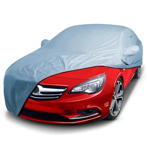 Image of iCarCover Premium Car Cover for 2016-2019 Buick Cascada Heavy Duty Waterproof All-Weather Automobiles Custom Fit Indoor Outdoor UV Snow Protection Covers with Straps and Bag