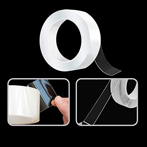 Image of Caulk Strip Tape, Clear PVC Waterproof Self-Adhesive Sealing Tape for Kitchen Bathtube Bathroom Toilet Sink Floor Wall Corner Edge with Tool, 2 PCS (Clear / 16.4Ft)
