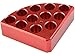 Scilogex 18900002 Quarter Reaction Block for 4 mL Reaction Vessel 15.2 mmDia, 20 mmHeight, 11 Holes, Red