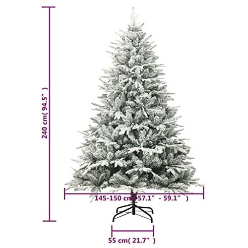 Árbol de Navidad artificial grande que no ensucia con nieve y PVC 7