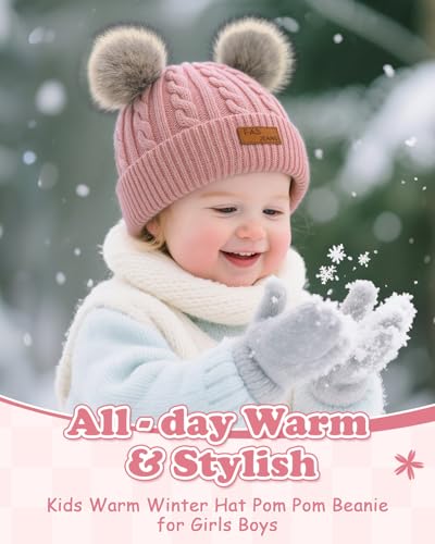 Image of Century Star Kid's Soft Slouchy Beanie Hat Toddlers Winter Cute Cuff Baggy Hip-hop Hat Boys Girls Youth Knit Skull Cap