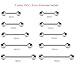 NewkeepsR Steel 5 Pairs-16G Tongue Cheek Dimple Nipple Piercing Straight Barbell Short Industrial Bars Jewelry, Length 8mm/10mm/12mm/14mm/16mm