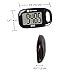 CS1 Easy Pedometer for Walking | Step Counter with Large Display and Lanyard (Black)