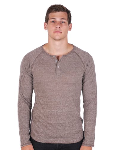 Alternative mens Raglan Henley Shirt