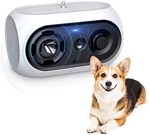 Antiladridos para Perros Ultrasonidos, 3 Modos Auyentador para Perros, 33FT Dispositivo Antiladridos Recargable, Automático Anti Repelente Perros para Perro Pequeños Medianos Grandes Interior Exterior