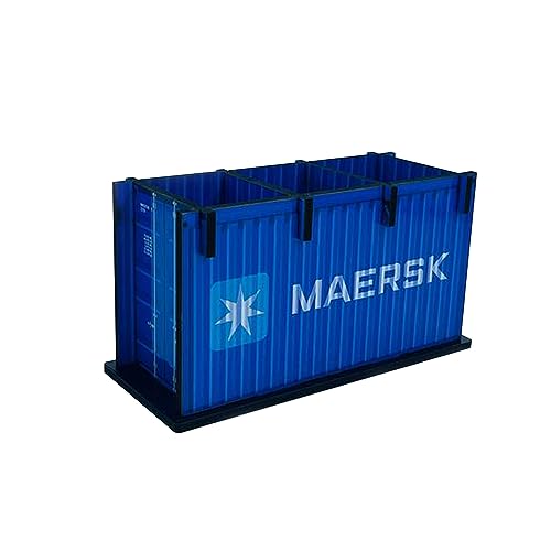 Image of Wooden Shipping Container Style Cutlery Holder for Dining Table, Spoon Stand, Dinner Table Organiser
