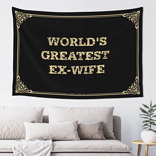 KELVORX Decor For Man Cave World's Greatest Ex-Wife �^�y�X�g���[ �z�[���o�[ ���� �j�̓��A�A�N�Z�T���[�Ƒ���(75X100cm)