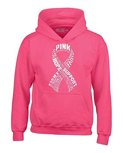 Sweat à capuche ruban rose cancer du sein cadeau de soutien solidaire pour femme