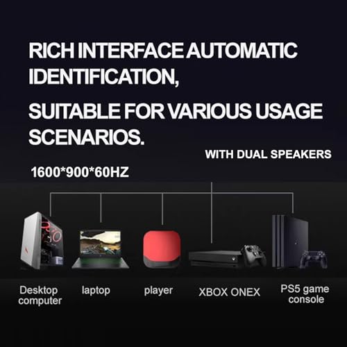 Image of 19 inch HD (1400 x 900) Monitor, 60Hz with Audio Refresh Rate, HDMI x1,Small Thin Monitor for laptops, Computers and desktops,LED Display, VGA /HDMI Connection Audio Out.
