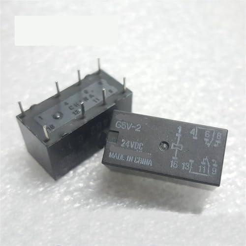 Relé G5V-2-DC12V de 8 pines con dos contactos abiertos y cerrados para placas impresas PCB 5