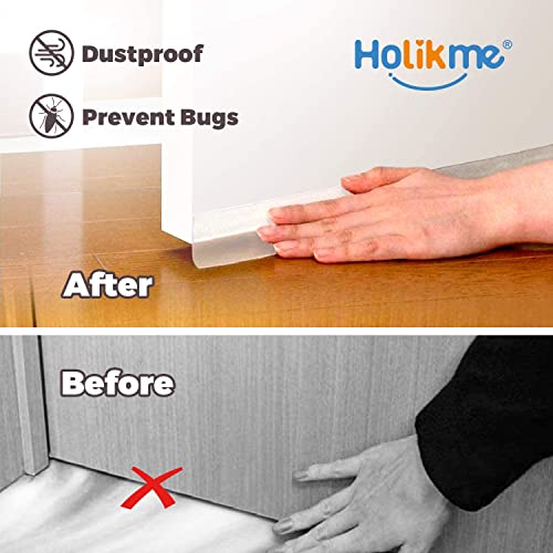 Holikme 1.8"W-33Feet Weather Stripping Silicone Door Seal Strip Door, Silicone Sealing Sticker Adhesive For Doors, Suitable For Windows, Doors #TOP1