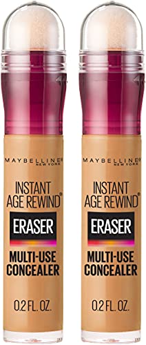 Maybelline Instant Age Rewind Eraser Dark Circles Treatment Multi-Use Concealer, Caramel, 0.2 Fl Oz (Pack of 2)