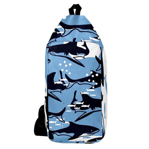 Sac à dos à bandoulière requins pour éviter l'encombrement des grands sacs