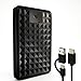 ModusTech 500GB Externe Festplatte – Tragbare USB 3.0/Typ-C Hochgeschwindigkeits-HDD – Kompatibel mit Windows, Mac, Laptop, PC, Desktop, PS4/5, Xbox (Schwarz)