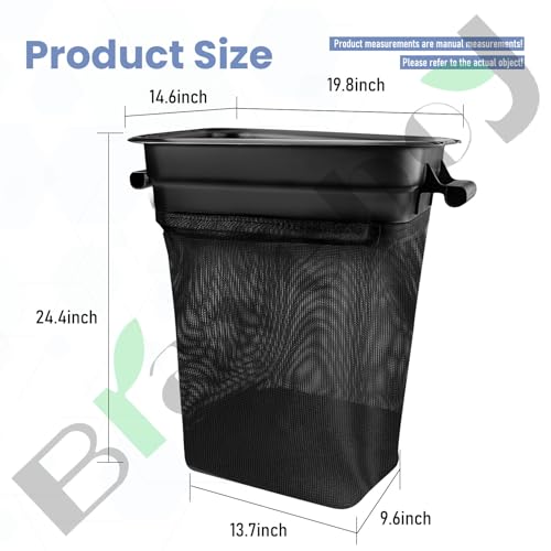 Braveboy 400226 532400226 Lawn Tractor Grass Catcher Container Bag Compatible with Husqvarna/Craftsman/Poulan Replaces 960730028, 966529103, G483ST, RZ30, RZ3016 for Dixon Riding Lawn Mowers (3 Pack) - Thumbnail 2