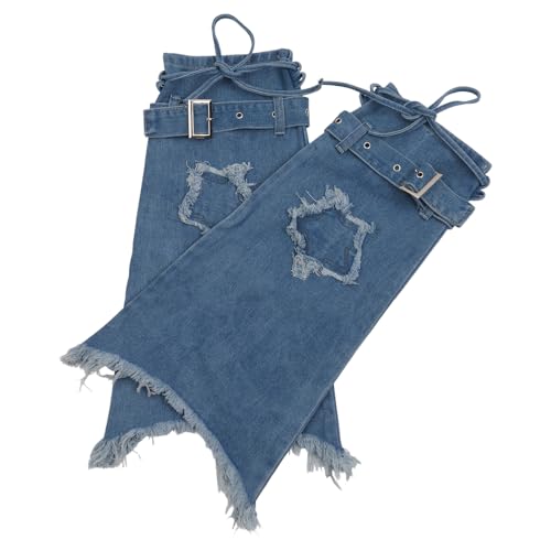 Jambières en denim style punk idéales pour vos sorties streetwear