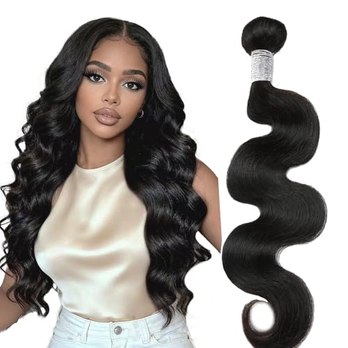 12A Unprocessed Brazilian Human Hair Body Wave human hair bundles 1 Bundles 26 Inch 100g/Pack Natural Black soft Smooth Double Weft Quick Weft Extensions for Women