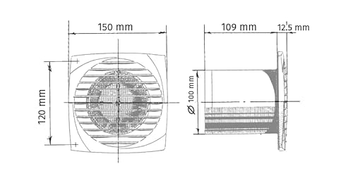 BLAUBERG Ventilatoren | Line 100 | Wandlüfter | Kleinraumlüfter | Abluftventilator