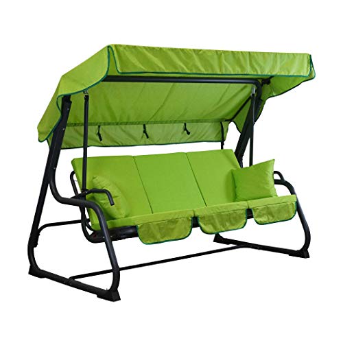 TECNOWEB Coussins pour Balancelle 4 places déhoussable - Comprend également le toit coordonné - 100 % Made in Italy - Idéal pour l'extérieur (Jardins et...