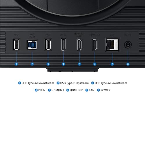 Samsung Odyssey G70D 4K Gaming Monitor, 27 Zoll, Bildschirm mit IPS-Panel, 4K-Auflösung, 3840 x 2160 Pixel, AMD FreeSync Premium, HDR10+, Reaktionszeit 1 ms, Bildwiederholrate 144 Hz, LS27DG702EUXEN