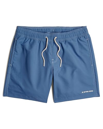 G-Star Dirik Solid Swimshort Swim Trunks, Azul Dutch Blue D26202-A505-G989 , S Hombres