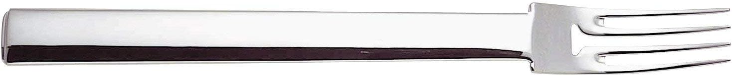 Alessi "Rundes Modell" Dessert Forks in 18/10 Stainless Steel Mirror Polished (Set of 6), Silver