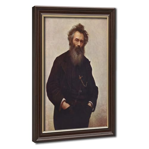 Portrait d'Ivan Shishkin impression sur toile WCYB cadre suspendu 20x30 cm