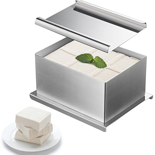 LINGJIONG Tofu Maker | acero inoxidable 304 duradero grado alimenticio | prensa alimentos fácil operar para los amantes las herramientas cocina