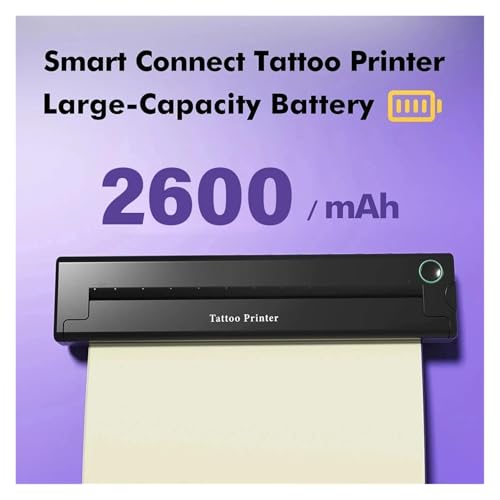 Mini impresora térmica portátil A4 para tatuajes y documentos con Bluetooth HD 4