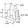 Prime-Line G 3199 Sliding Window Roller, 9/16 In. Stainless Steel, Ball Bearing Roller (2 Pack)