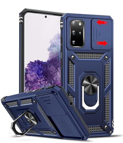 Coque pour smartphone avec anneau magnétique LeYi pour Samsung Galaxy S20 Plus