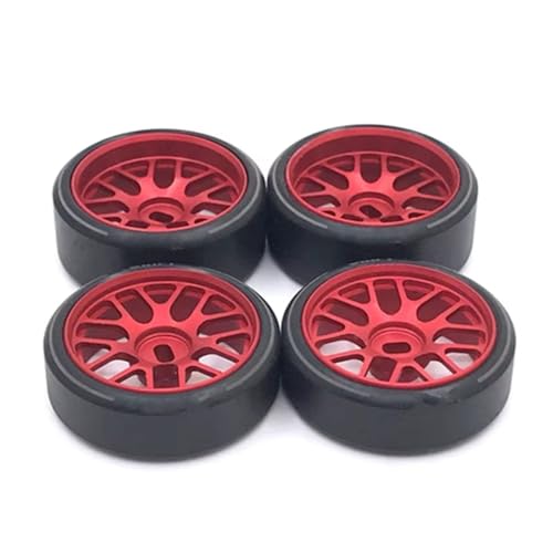 RC�J�[�p�z�C�[������ For Wltoys 284131 K969 K989 P929 For Mini-Z 1/28 4���� ���^���z�C�[������ �n�[�h�v���X�`�b�N �h���t�g�^�C�� RC�J�[�A�b�v�O���[�h�p�[�c(Red)