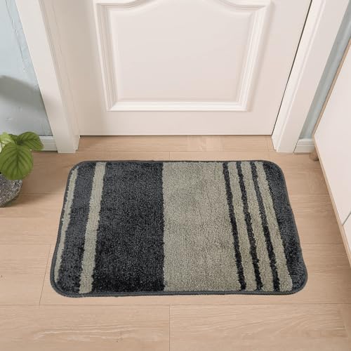 Image of Door Mats for Home | Door Mats for Home Entrance | Door Mat for Bathroom| Soft & Super Absorbent Mats for Shower | Washable, Non-Slip & Quick-Drying Mats (Pack of 2) (Multicolor 2)