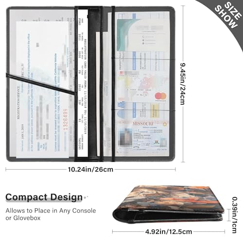 Organizador de auto Piel PVC multicolor miniatura 3