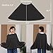 Seejoy Nursing Cover for Breastfeeding, 360°Full Coverage Nursing Poncho, Rayon Soft & Breathable Breastfeeding Cover up (Smooth Rayon, Black)