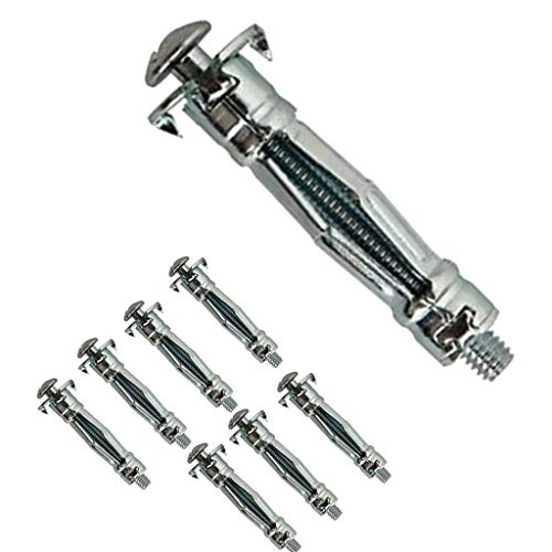 Bricoloco Tassello per cartongesso con vite combi Sistema di fissaggio in elementi cave: mattoni, calcestruzzo e muratura, cartongesso, tetti, varie misure e quantità (pinze)