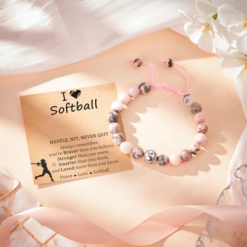 Softball Volleyball Gifts for Girls, Softball Volleyball Stuff Bracelet for Team Girls Daughter Granddaughter Niece4