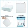 Scrubzz Rinse Free Bathing Sponges and Coconut Vanilla Scented Shampoo Caps Bundle for Elder Bedridden and Post Surgery Patients